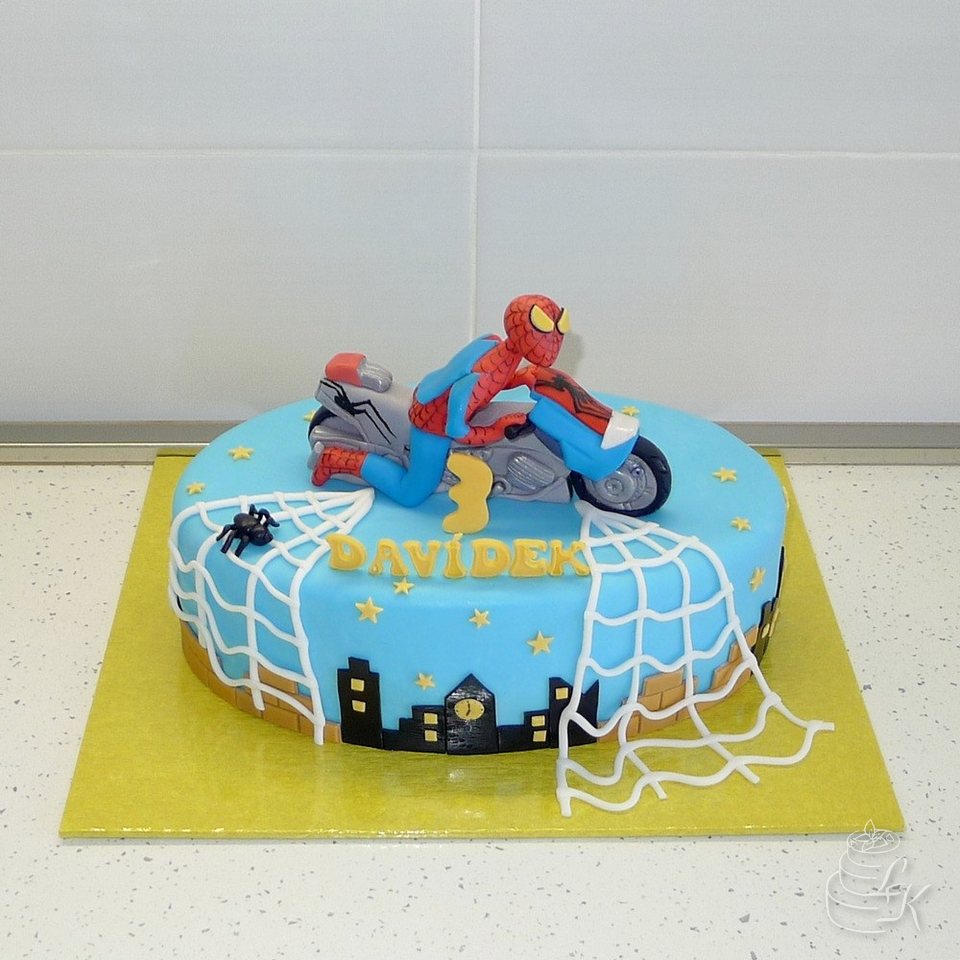 Spiderman na motorce