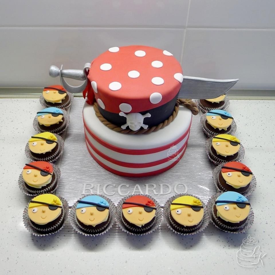 Pirátský s cupcakes