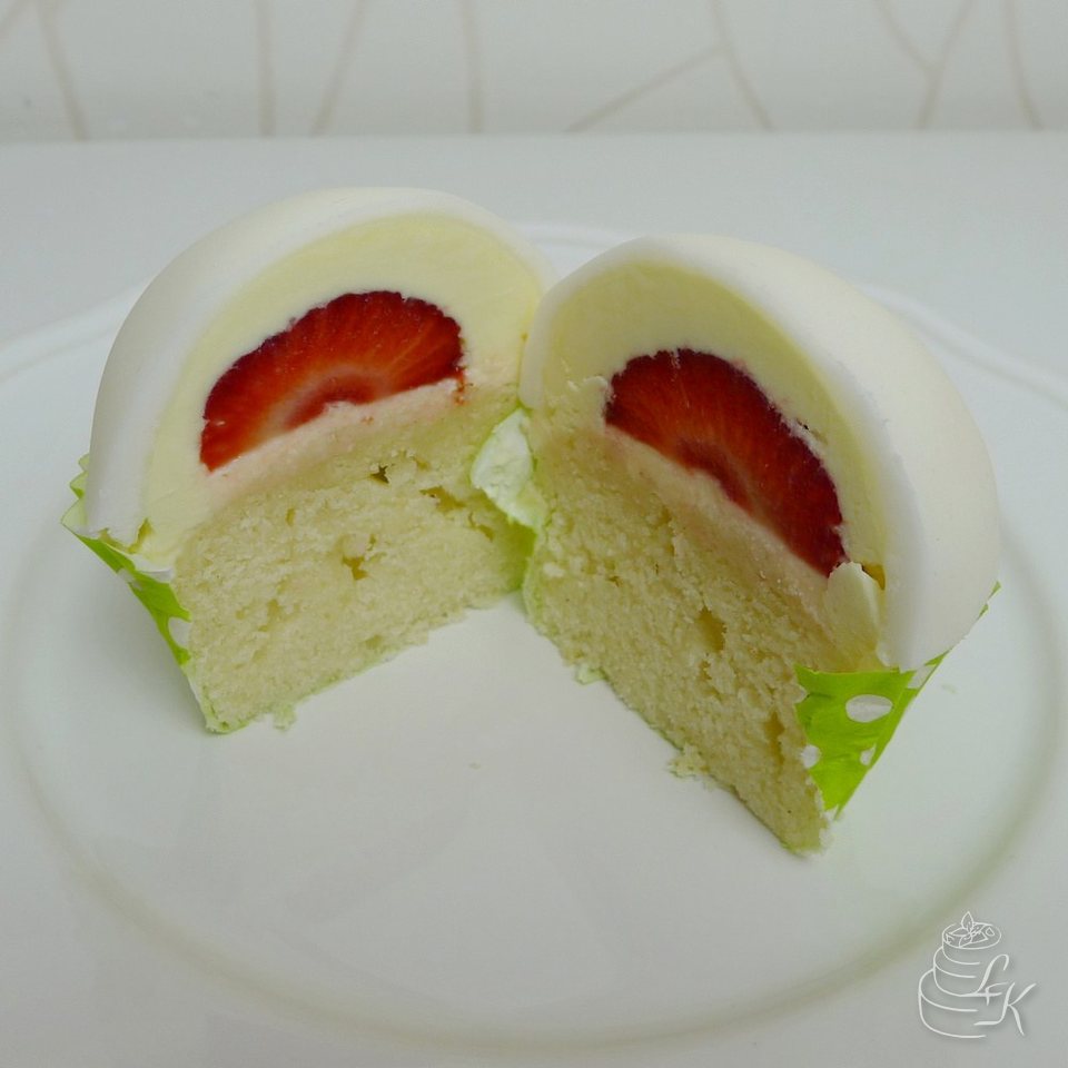 Cupcake s jahodou