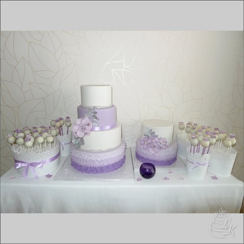 Svatební - fialový set